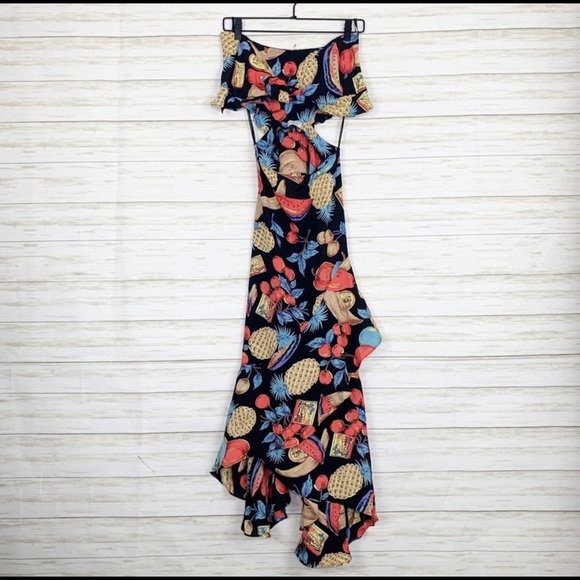 FLYNN SKYE Michelle Maxi Dress in Dark Fruit XS - Picture 2 of 7